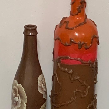 Brown & Red Vase